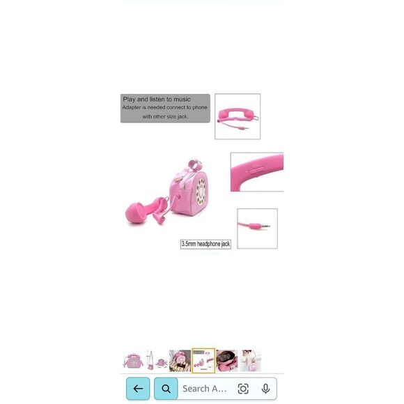 Retro Look Actual Working Telephone Purse - Picture 4 of 6